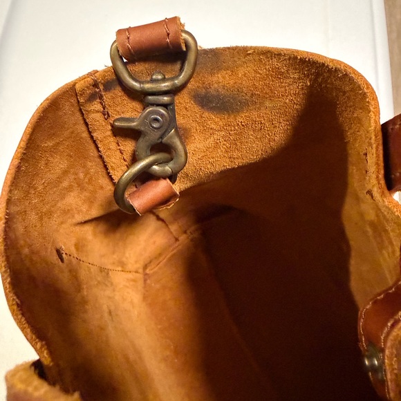 Portland Leather Goods Mini Crossbody Tote in Honey - Picture 5 of 5